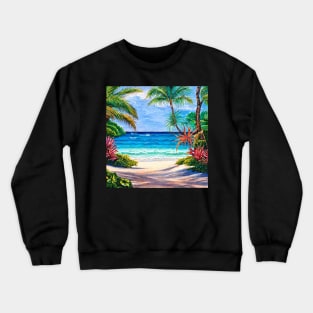 Summer Tropical Ocean Landscape Crewneck Sweatshirt